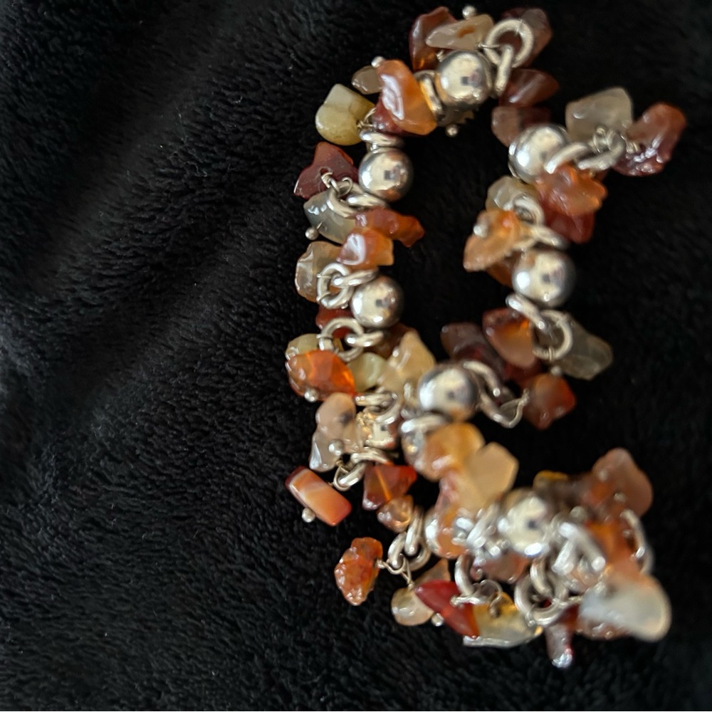 Silpada Cha Cha Amber bead bracelet - Picture 2 of 2